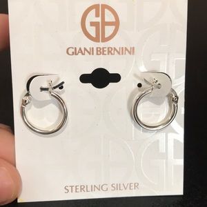 Sexy sterling silver hoop earrings